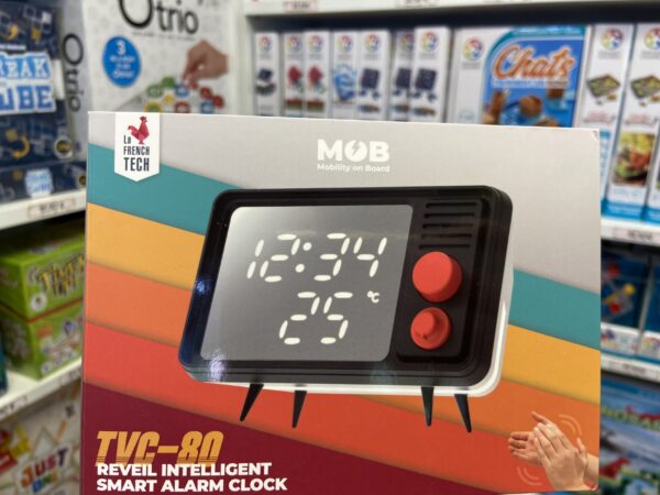 Reveil Tv Retro Annees 80 Gris Mobility On Board