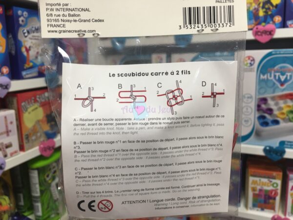 Sachet 12 Fils de Scoubidou Pailletés Graine Creative