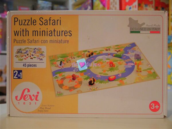 Safari avec Miniatures en bois