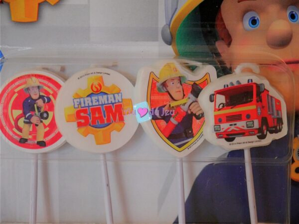 Bougies Anniversaire Sam Le Pompier – Image 2
