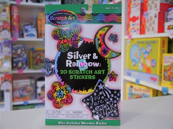 Scratch Art - Silver And Rainbow (dessins à gratter)