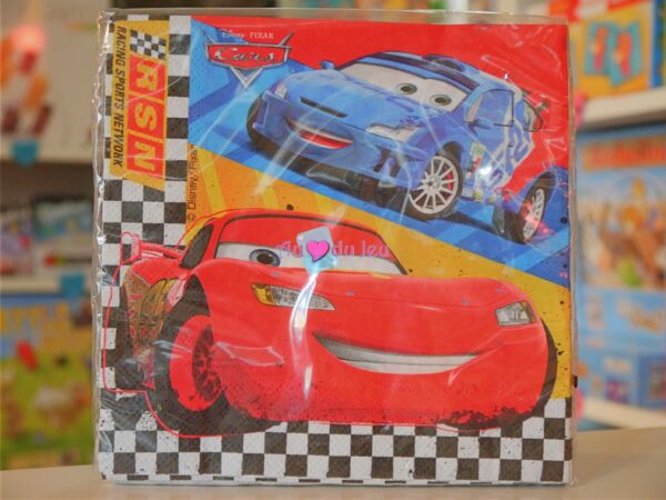 20 Serviettes Cars Flash McQueen