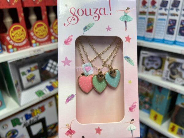 Set Cadeau Collier BFF Coeur Dore