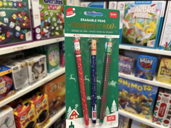 Set De 3 Stylos Gel Effacable Noel