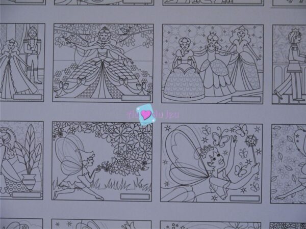 Set de 50 Coloriages géants Princesses – Image 2