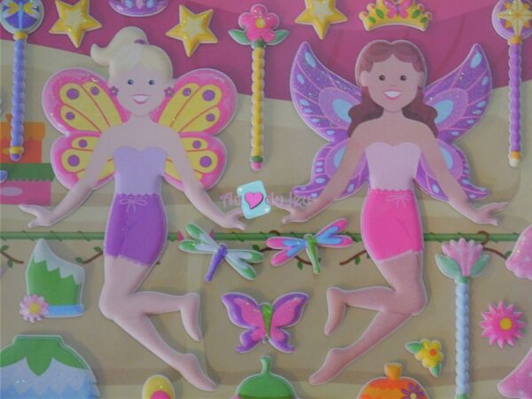 75 Stickers en relief Fées – Image 3