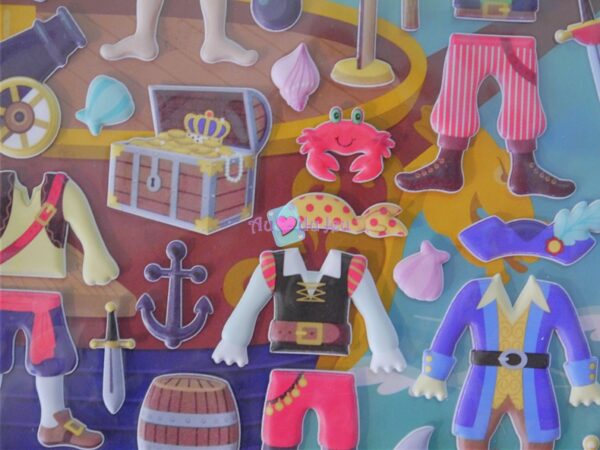 51 Stickers en relief Pirates – Image 3