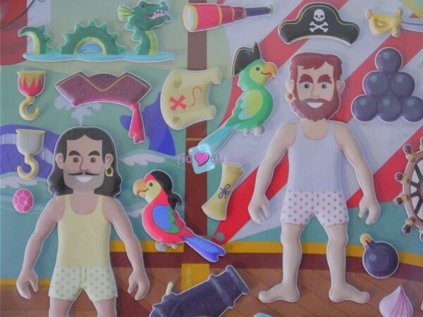 51 Stickers en relief Pirates – Image 4