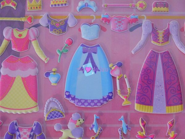 67 Stickers en relief Princesses – Image 3