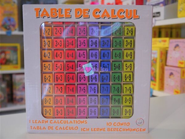 Table de Multiplication en bois