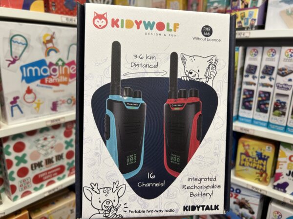 talkie walkie bleu et rouge